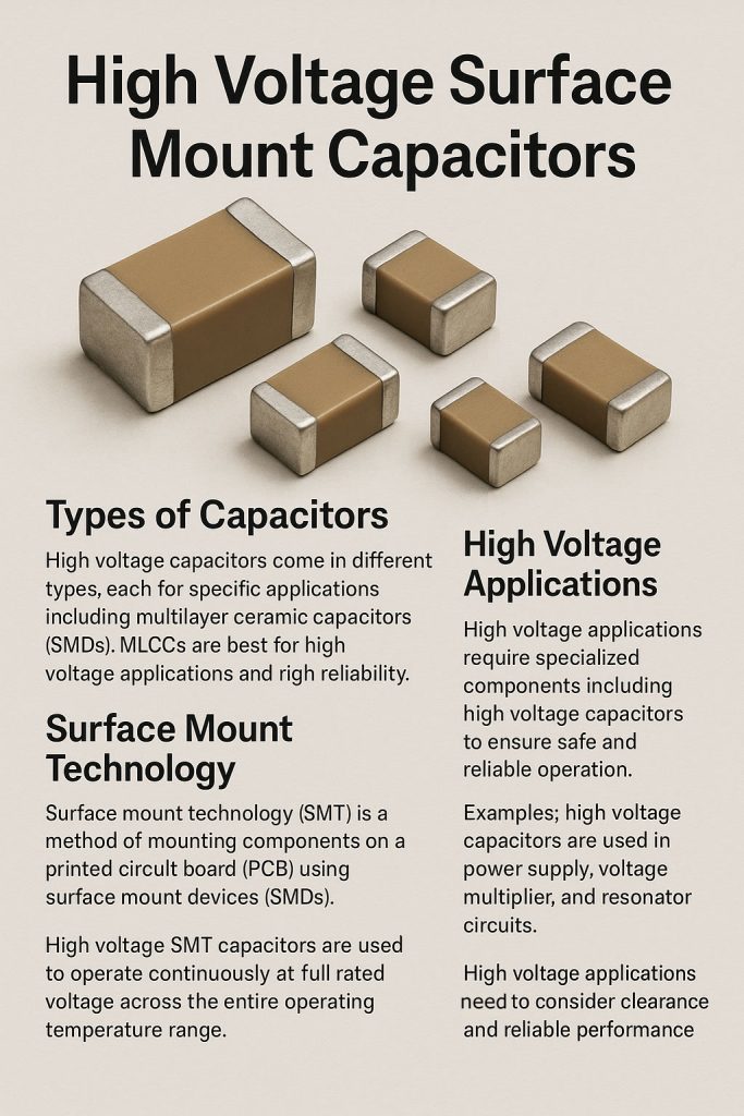 high voltage surface mount capacitors